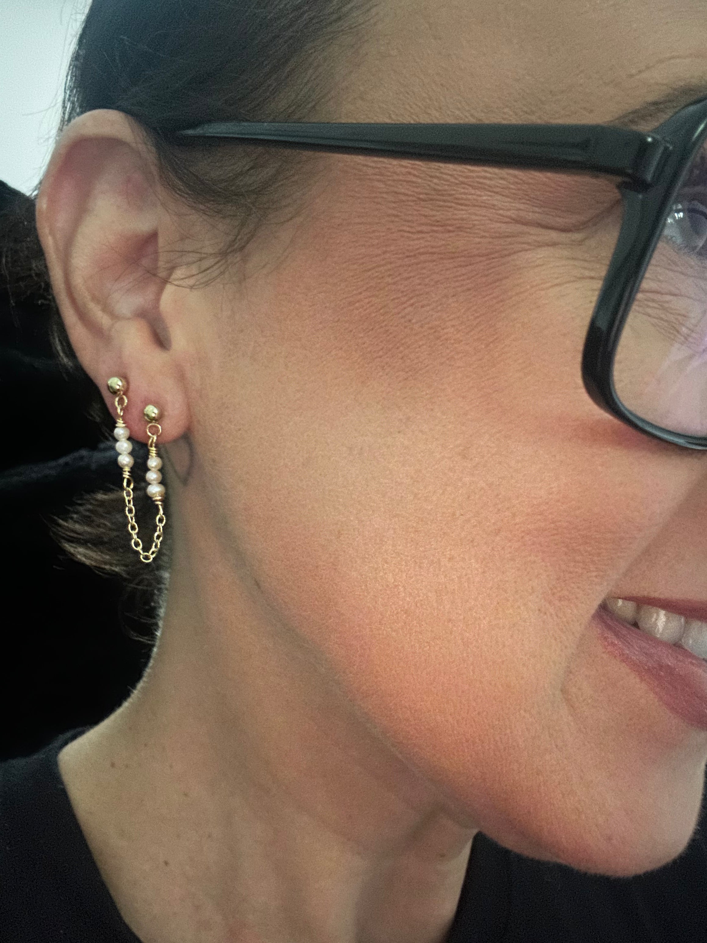 Double pierce earrings