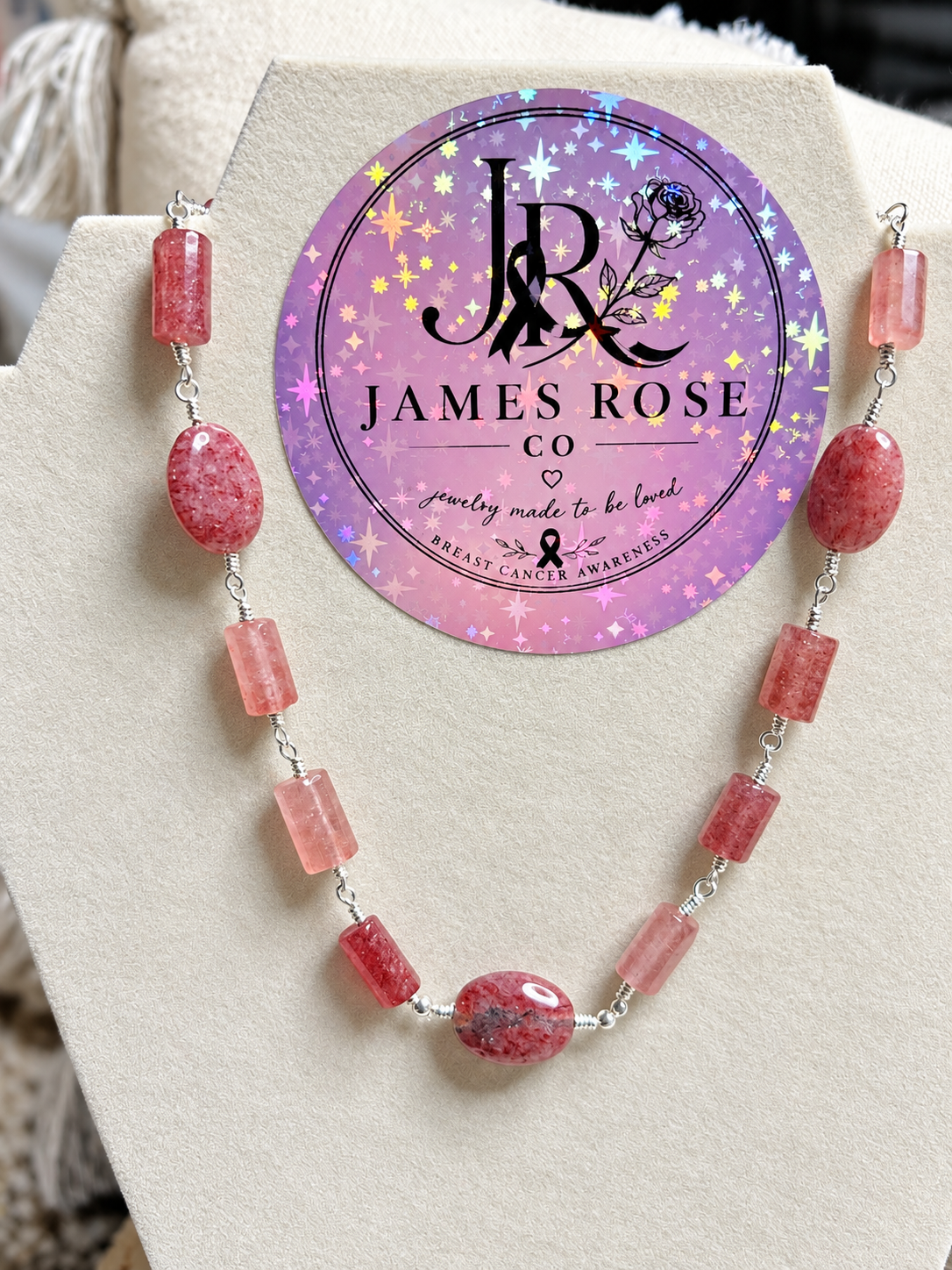 Strawberry Quartz Necklace