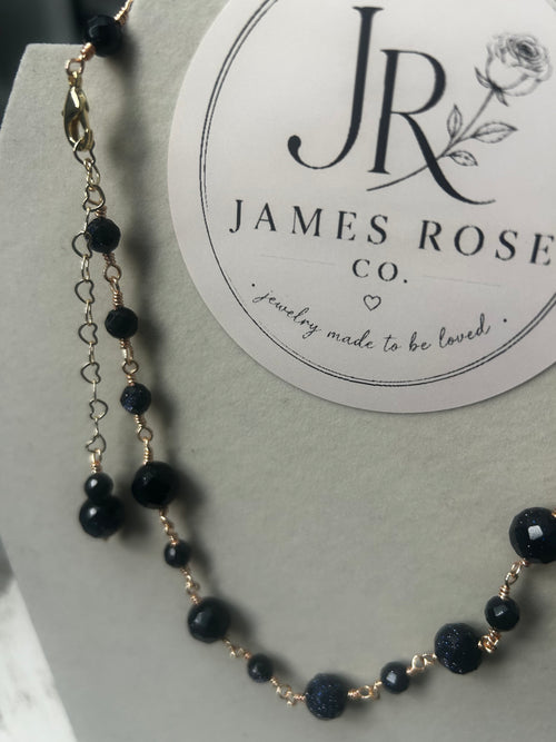 Blue Goldstone necklace