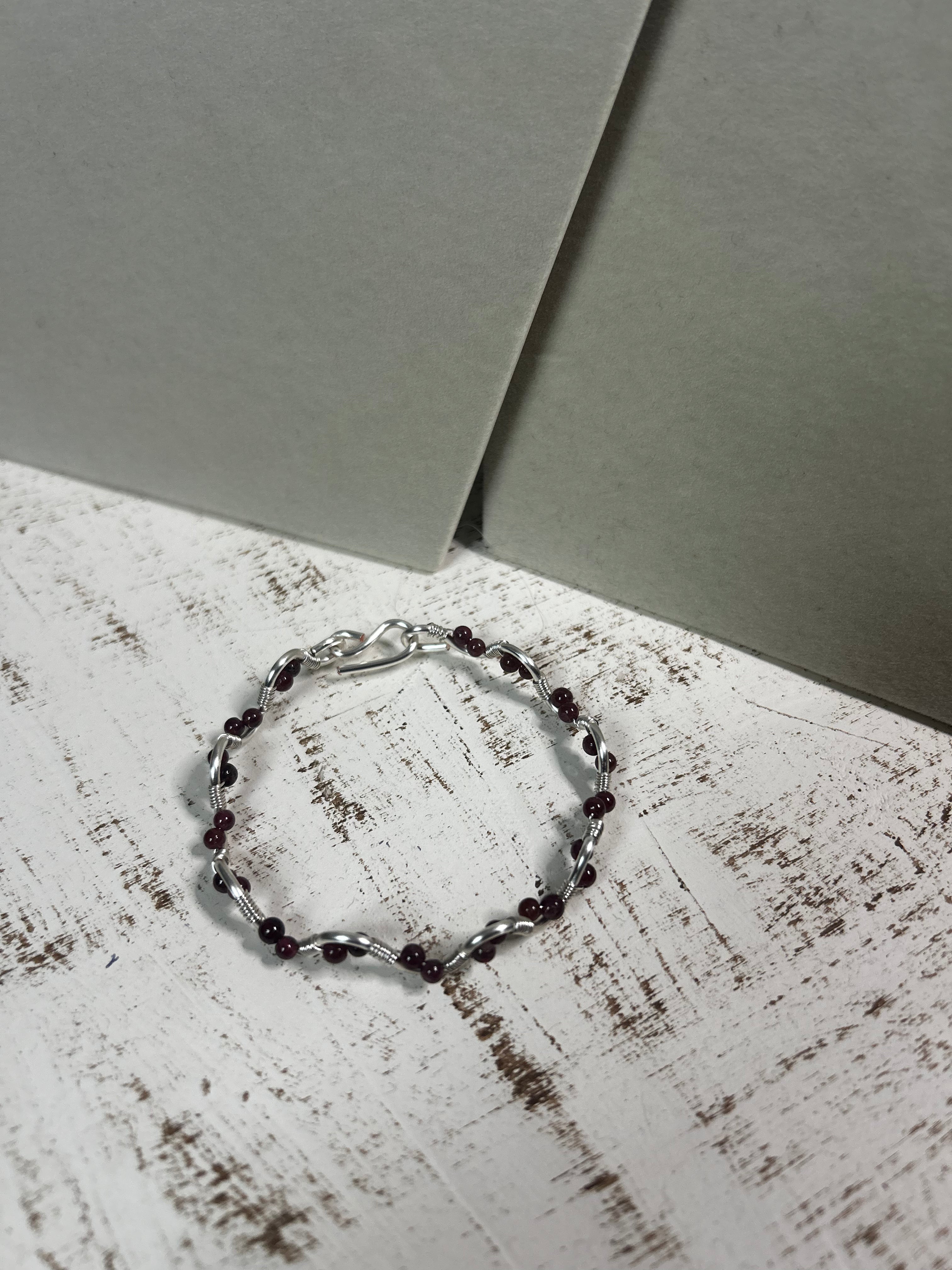 The Garnet Twist Bracelet