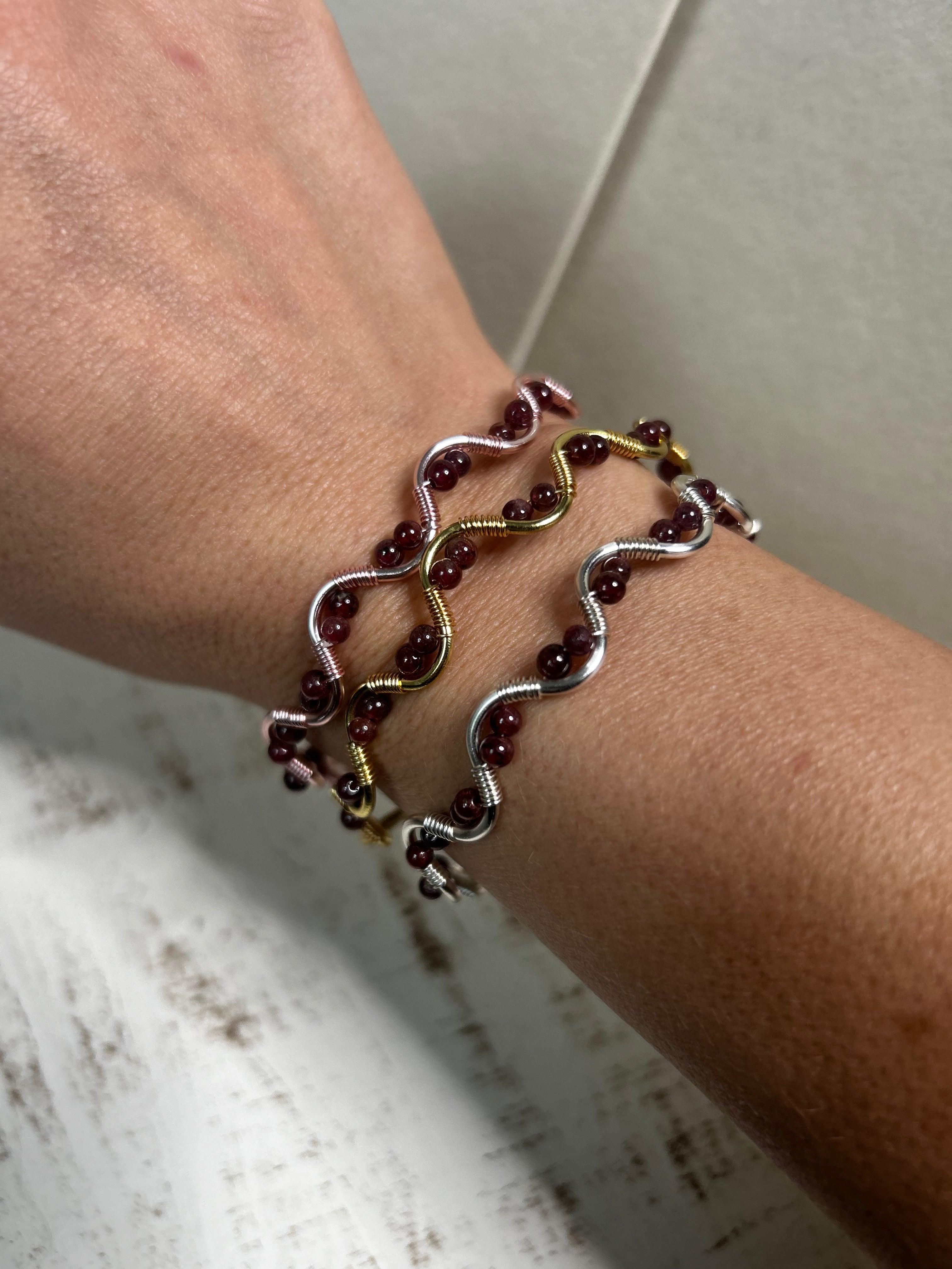 The Garnet Twist Bracelet