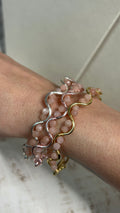 The Peach Moonstone Twist Bracelet