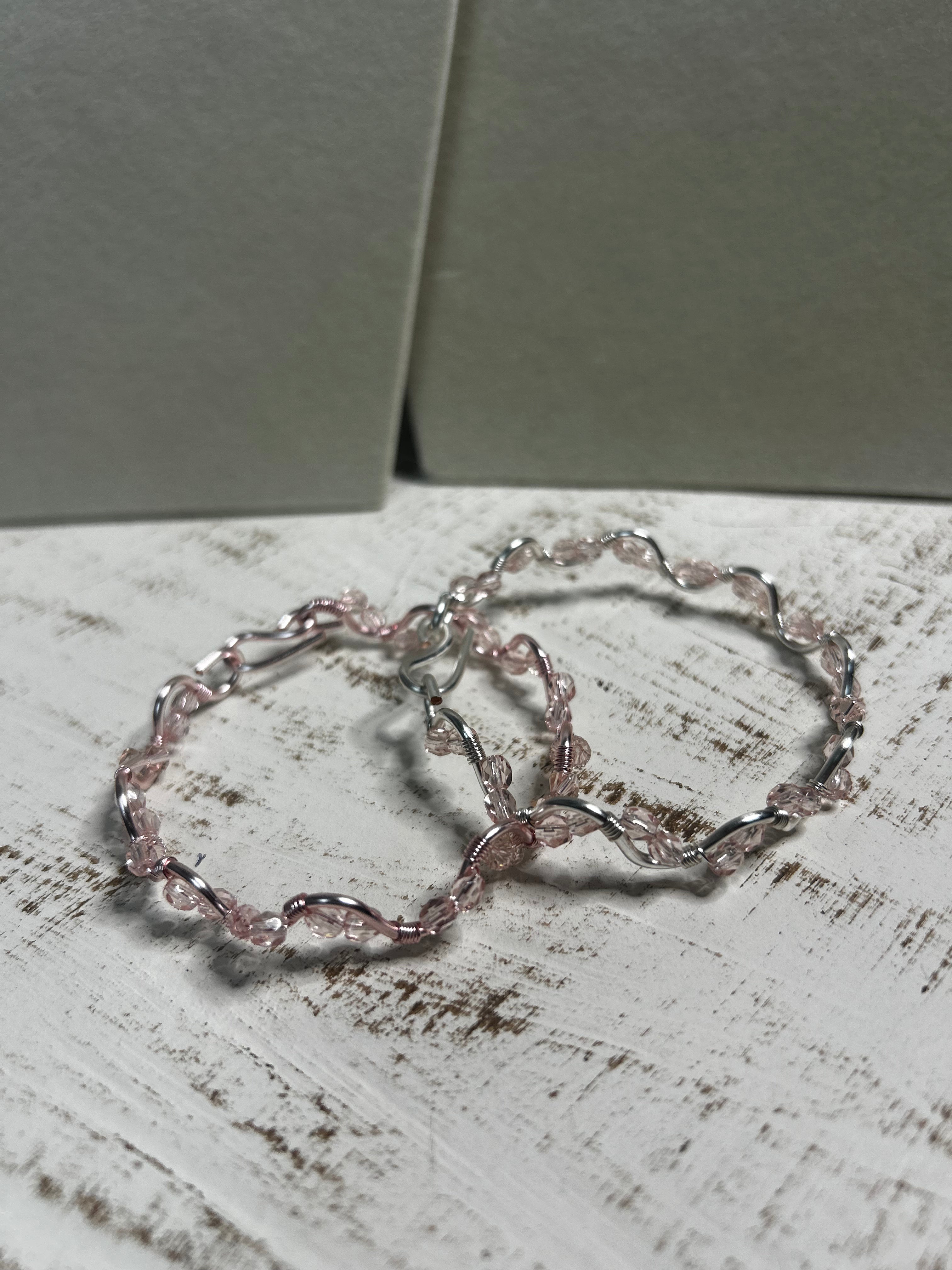 The Blush Crystal Twist Bracelet