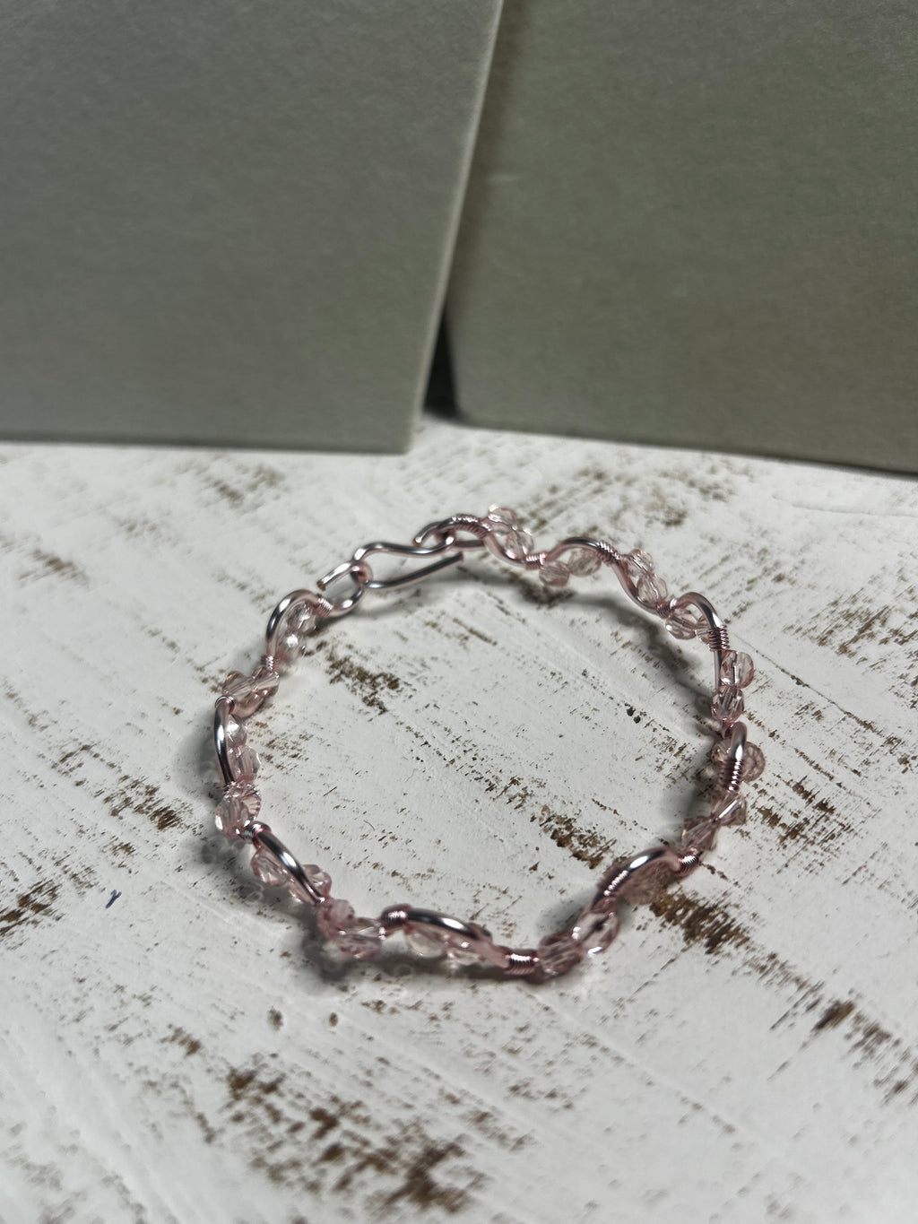 The Blush Crystal Twist Bracelet