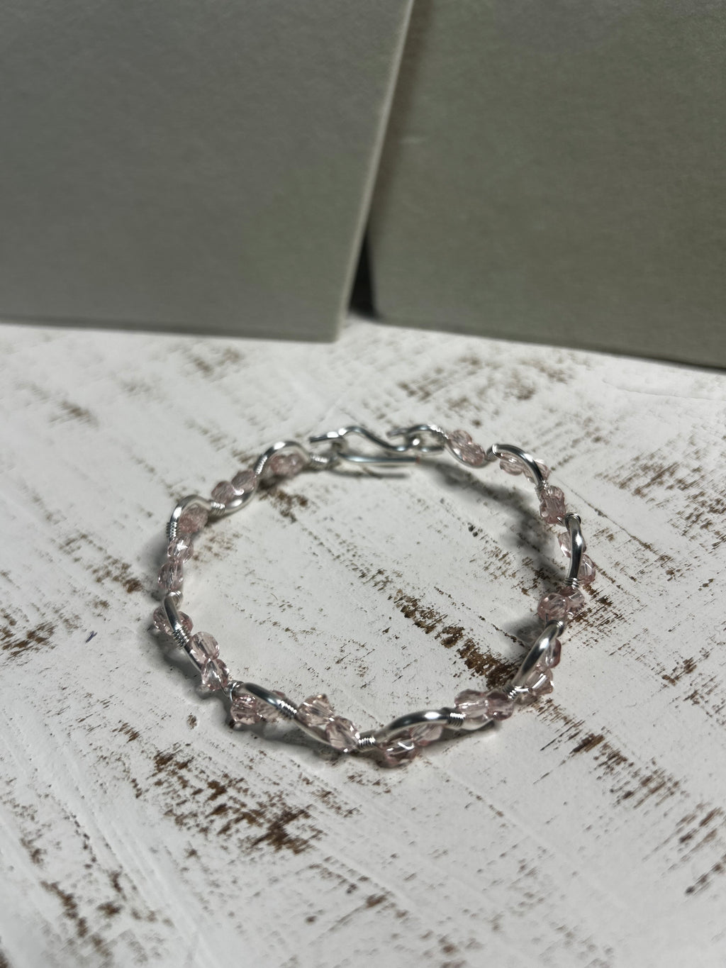 The Blush Crystal Twist Bracelet