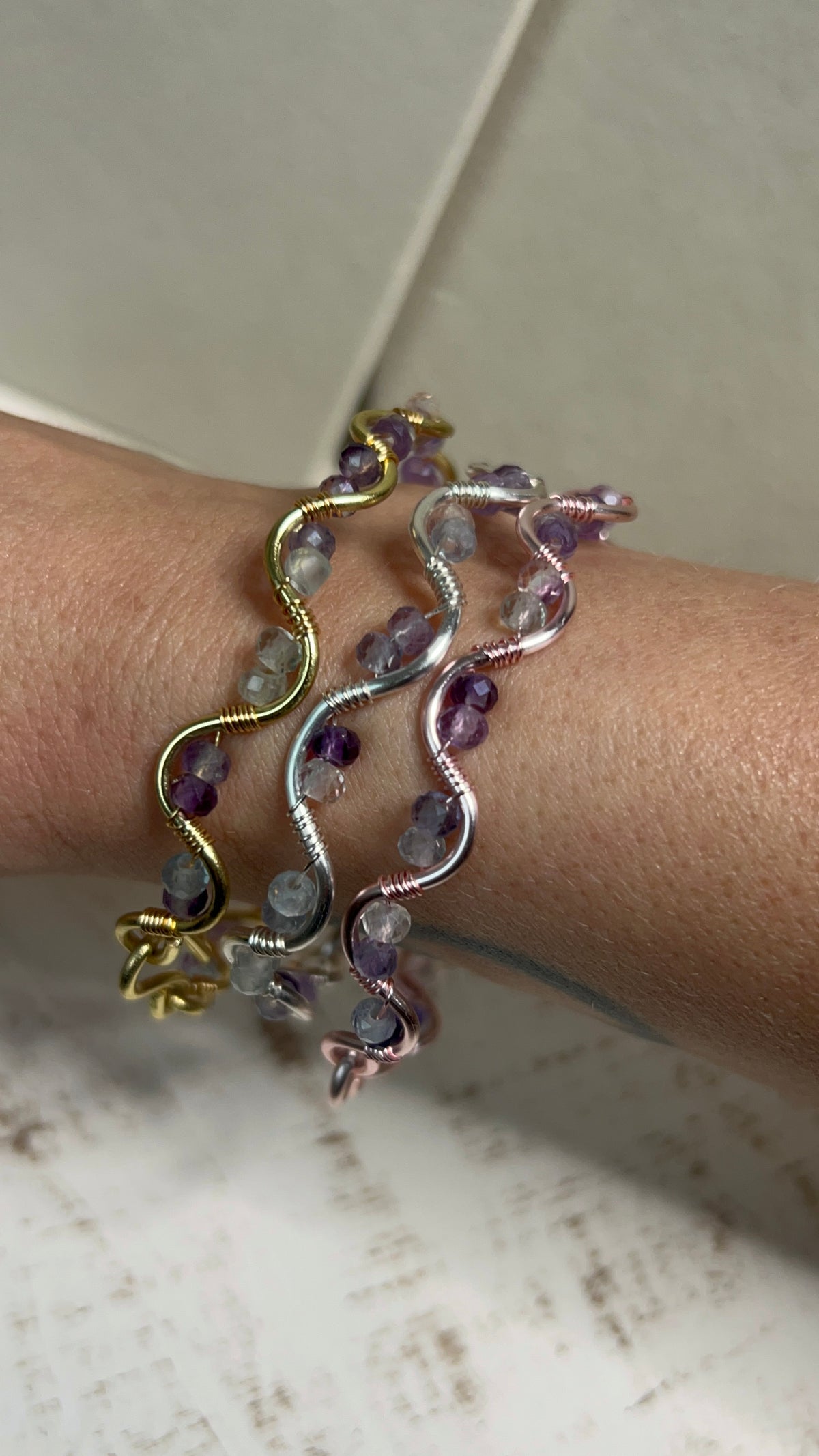 The Fluorite Twist Bracelet
