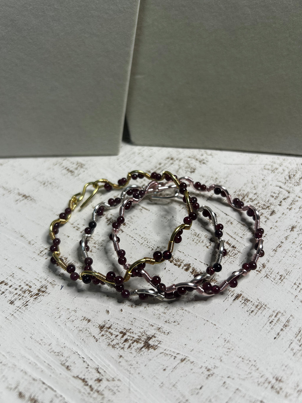 The Garnet Twist Bracelet