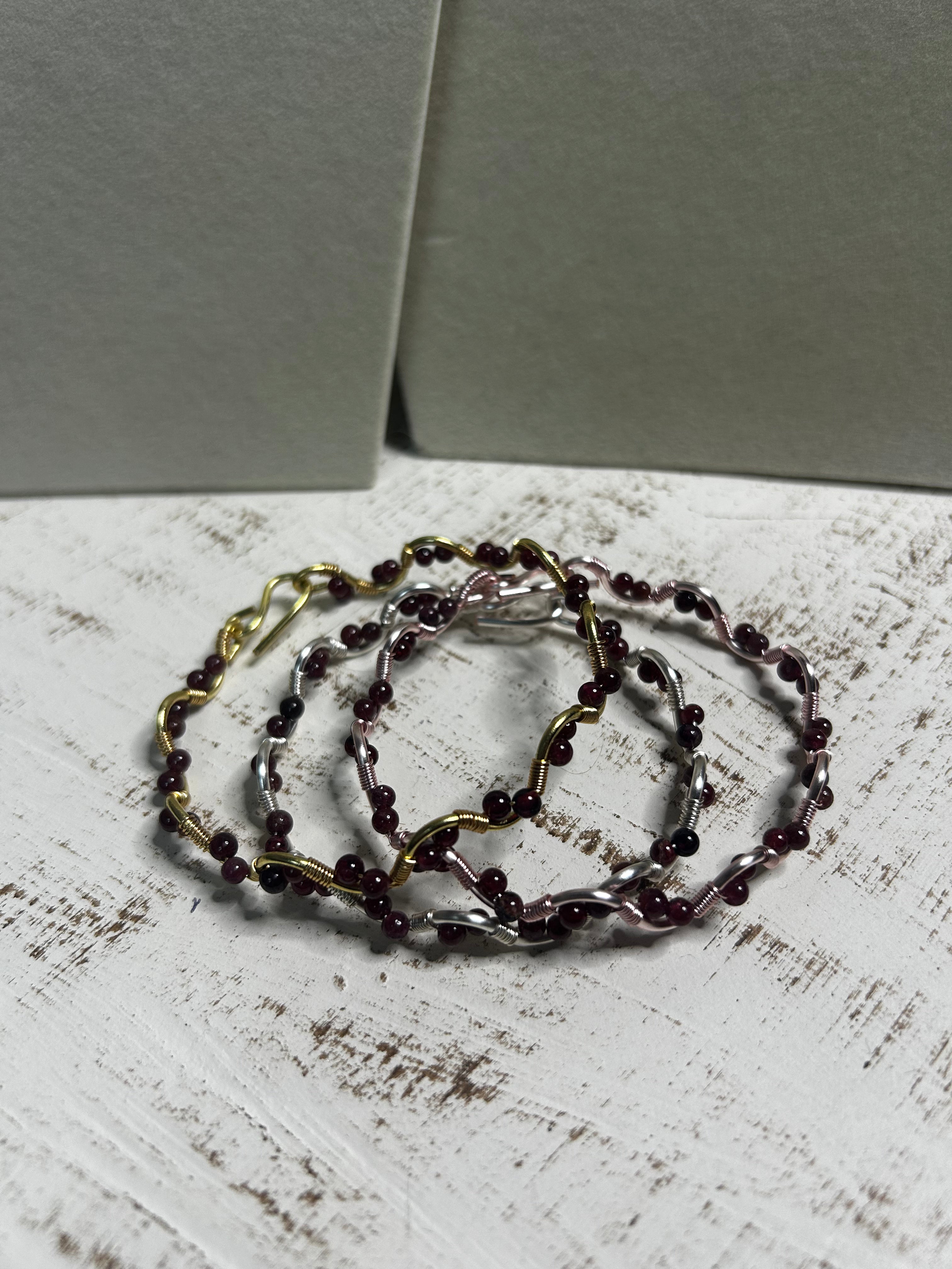 The Garnet Twist Bracelet