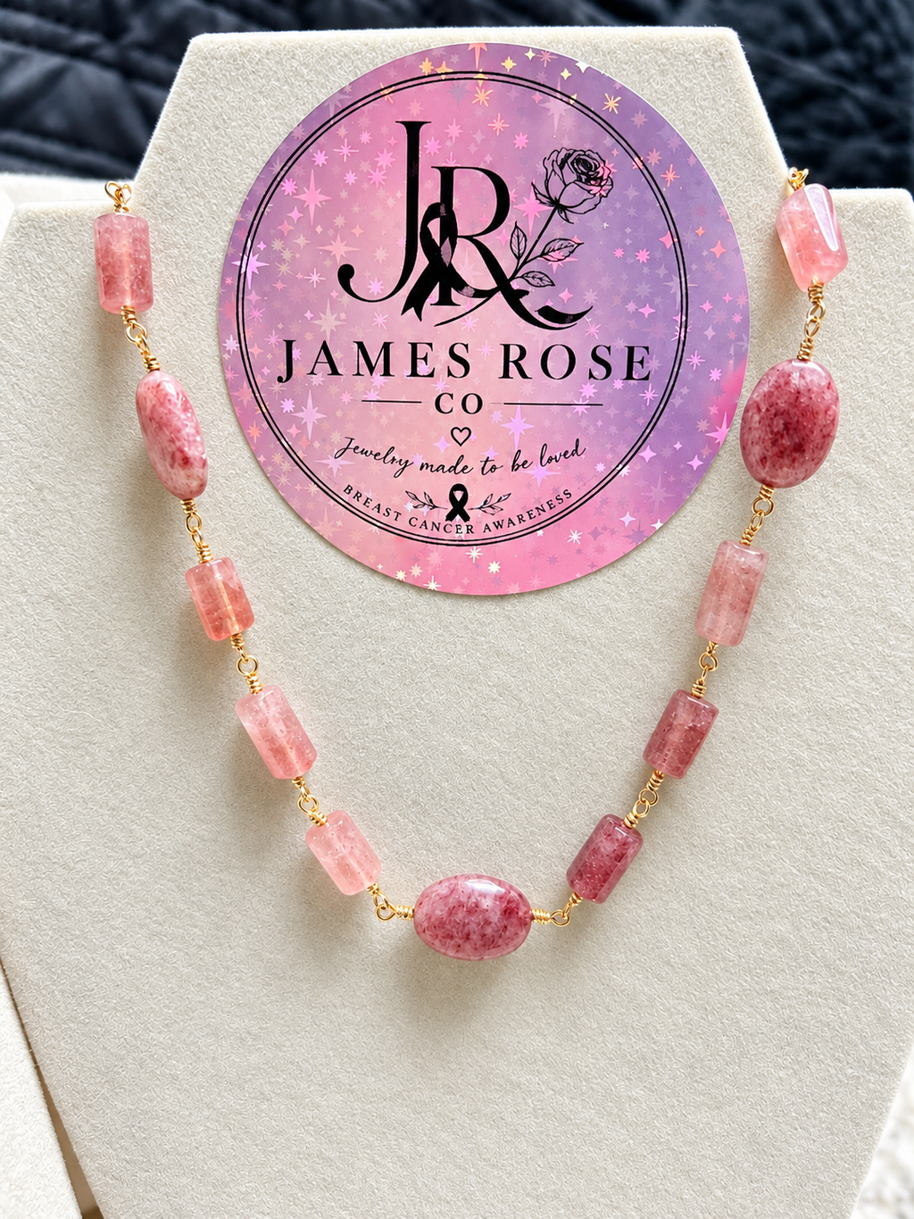 Strawberry Quartz Necklace