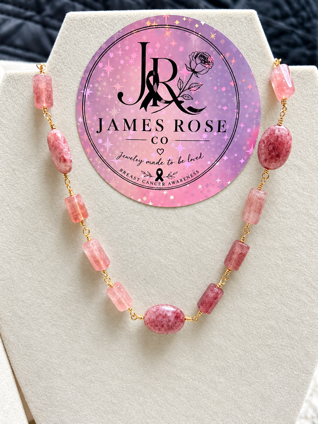 Strawberry Quartz Necklace