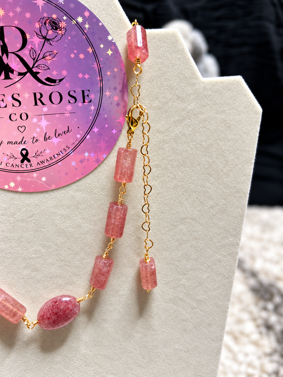 Strawberry Quartz Necklace