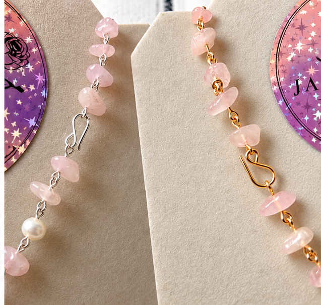 Rose Quartz and Freshwater Pearl Necklace