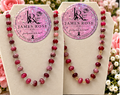 Dyed Jade Rondelle Necklace